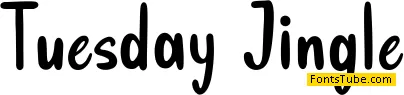 Tuesday Jingle Font