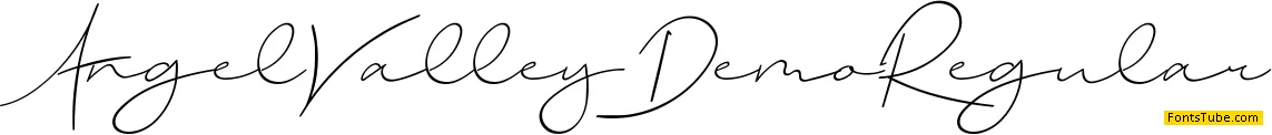 Angel Valley Demo Font
