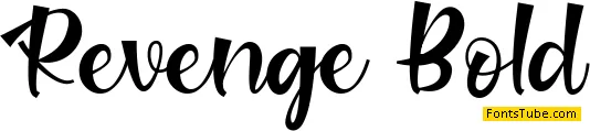 Revenge Bold Font