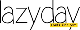 LazyDay Font