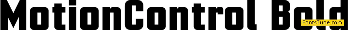 Motion Control Font Family