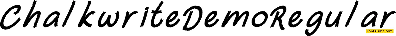Chalkwrite Demo Font