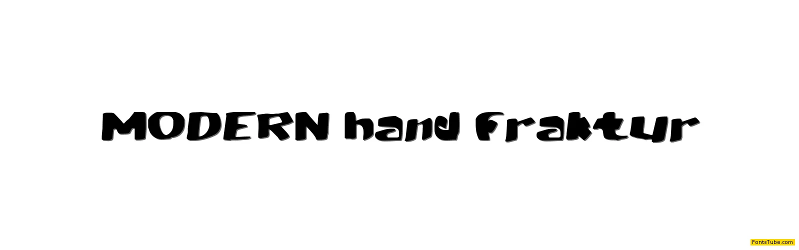 MODERN hand fraktur Font