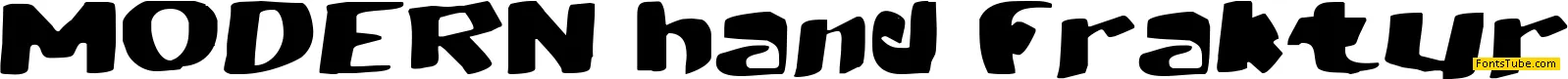 MODERN hand fraktur Font