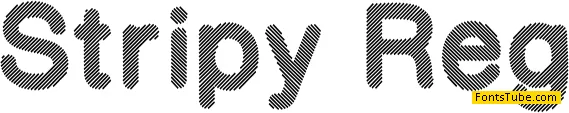 Stripy Font