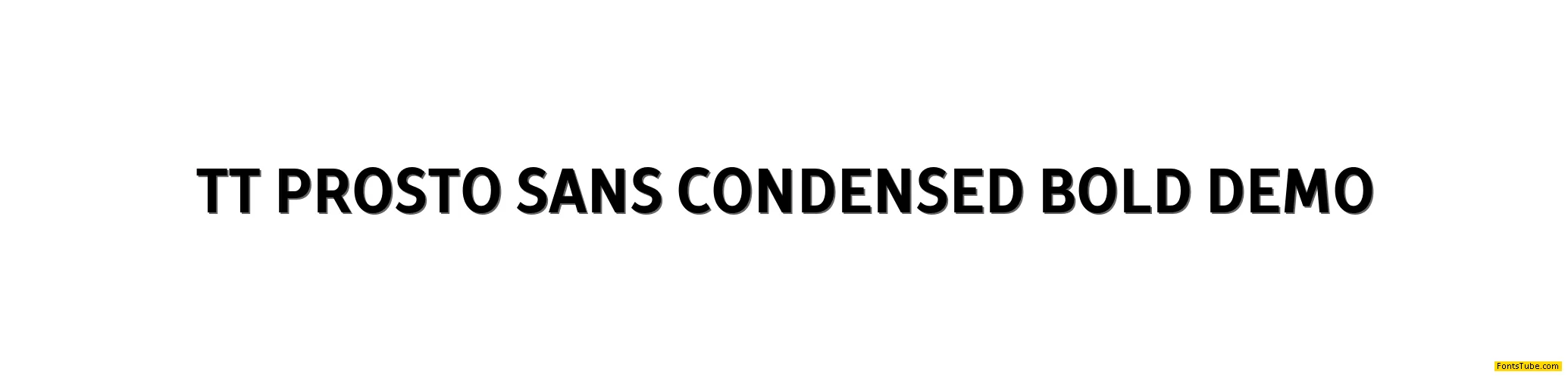 TT Prosto Sans Condensed DEMO Font