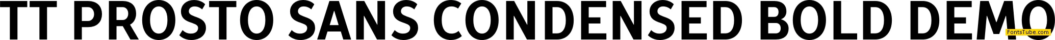 TT Prosto Sans Condensed DEMO Font