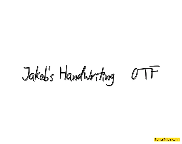Jakobs Handwriting Font