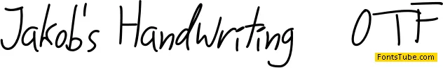 Jakobs Handwriting Font
