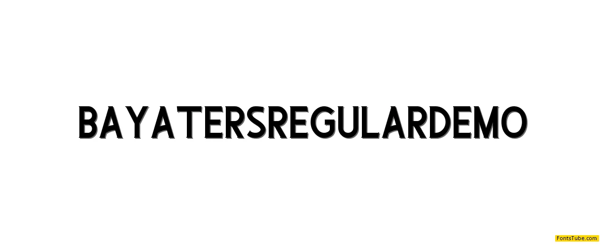 Bayaters Font Family