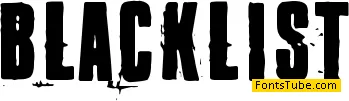 Blacklist Font