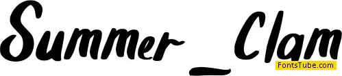 Summer_Clam Font