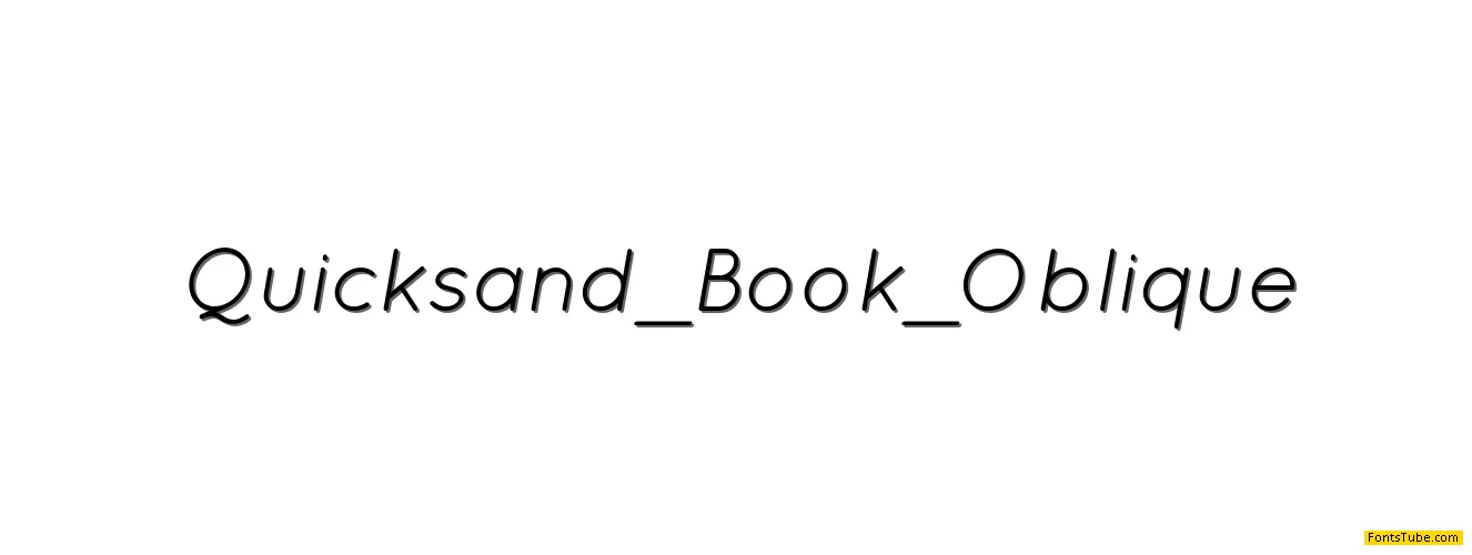 Quicksand Font Family