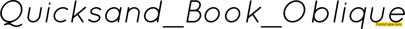 Quicksand Font Family