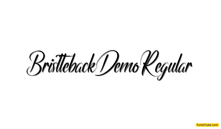 Bristteback Demo Font