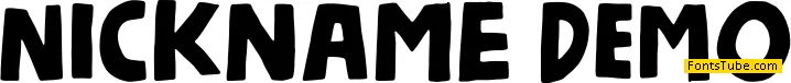 Nickname DEMO Font