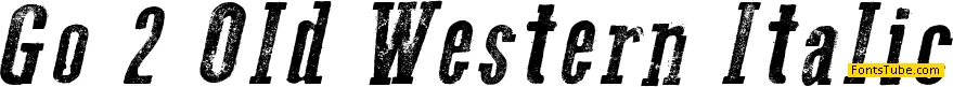 Go 2 Old Western Font Family