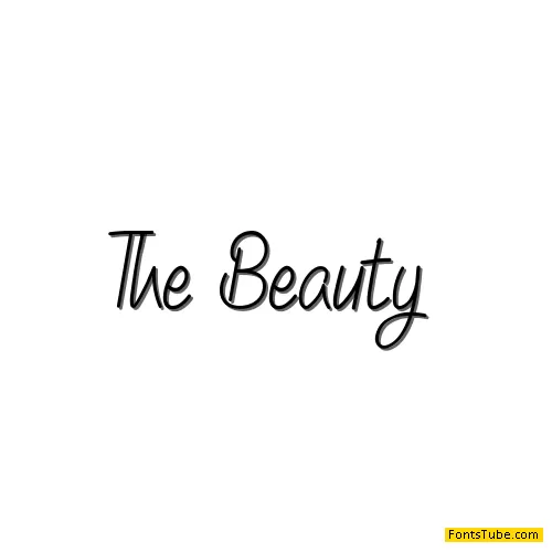 The Beauty Font