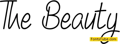 The Beauty Font