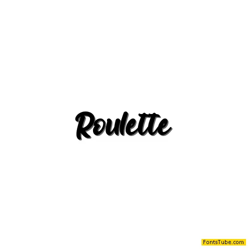 Roulette Font