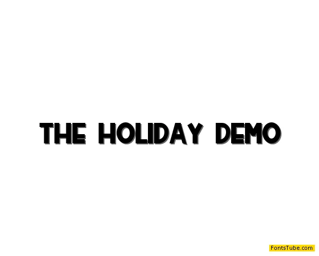 THE HOLIDAY Font