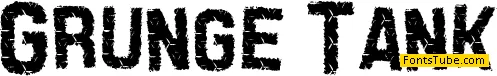 Grunge Tank Font