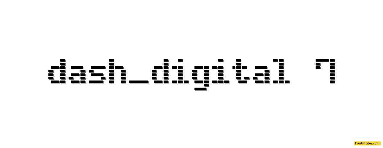 Dash Digital-7 Font