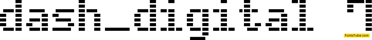 Dash Digital-7 Font