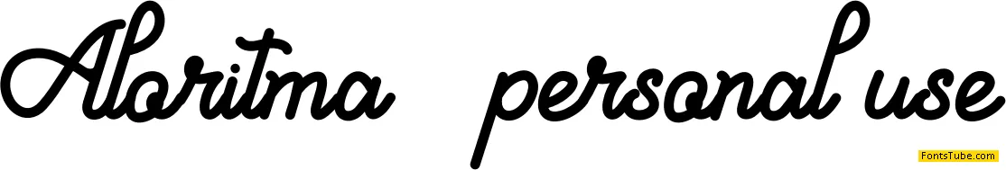 Aloritma Font