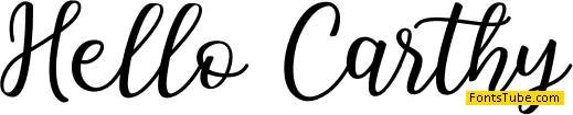 Hallo Carthy Font