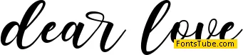 dear love - personal use Font