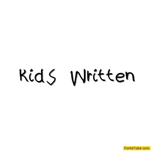 kidS Written Font