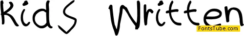 kidS Written Font