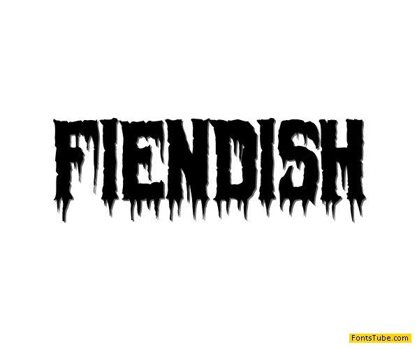 Fiendish Font