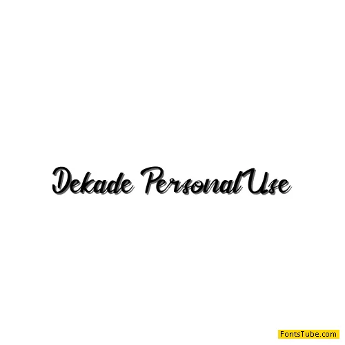 Dekade Font