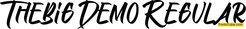 Thebig Demo Font