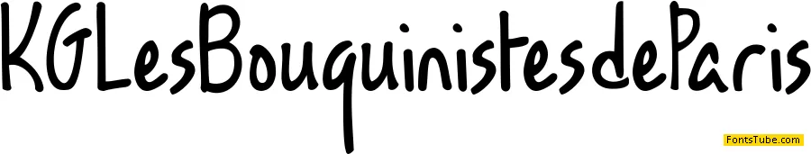 KG Les Bouquinistes de Paris Font