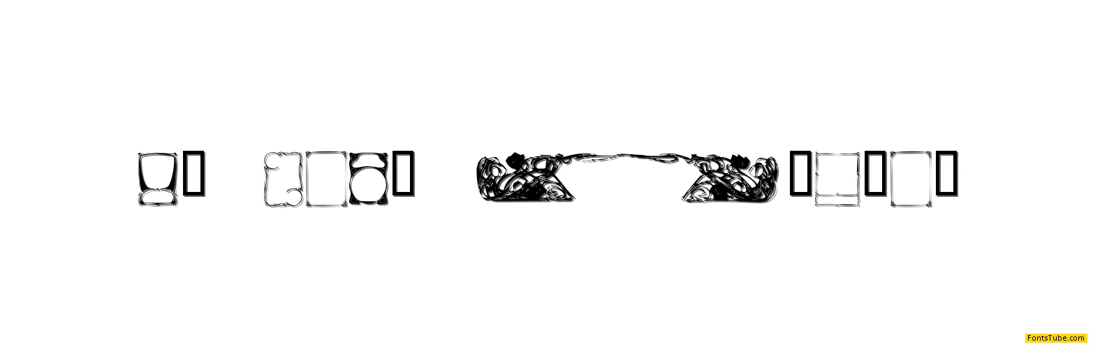 KR Deco Frames Font