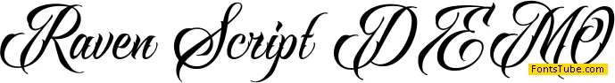 Raven Script DEMO Font