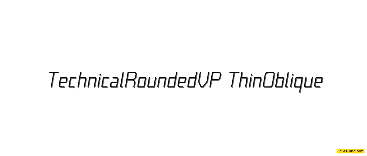 Technical Rounded VP Font