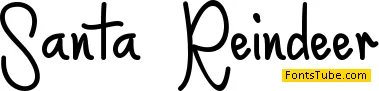 Santa Reindeer- PERSONAL USE Font