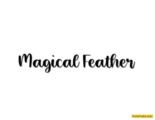Magical Feather Font