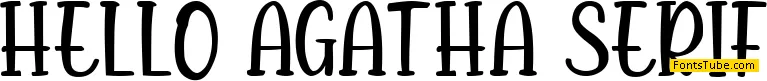 Hello Agatha Serif