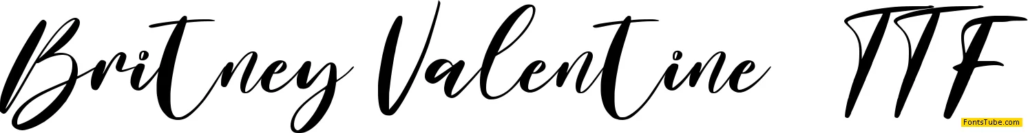 Britney Valentine Font Family