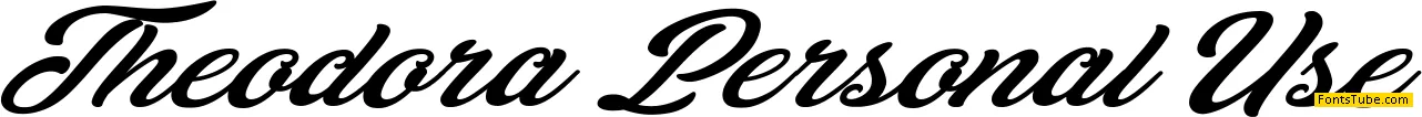 Theodora Personal Use Font
