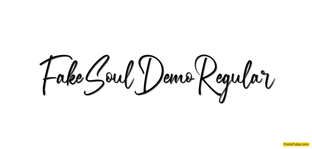 Fake Soul Demo Font