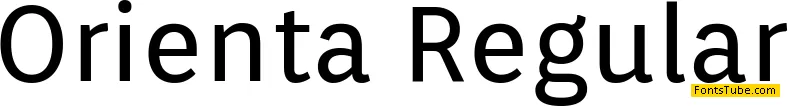 Orienta Font