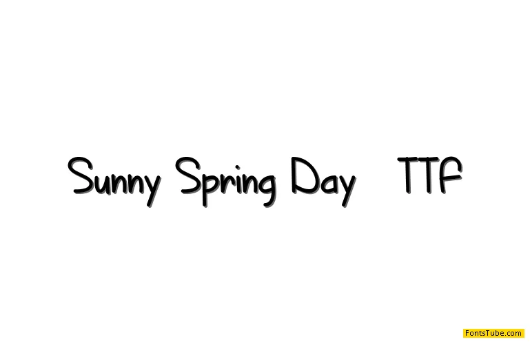 Sunny Spring Day Font