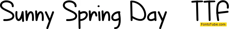 Sunny Spring Day Font