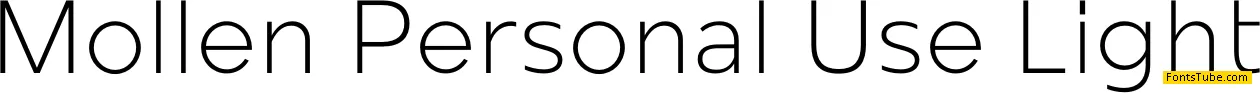 Mollen Personal Use Font Family